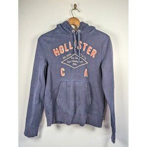 Y2K Hollister Hoodie Jacket Size Medium Heavy Spell Out Waffle Distressed Grunge